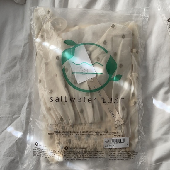 SaltwaterLUXE CALIFORNIA GOLD CATHERINE MINI DRESS - Picture 4 of 5